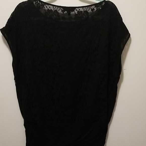 Express Sz Large cap sleeve blouse with lace back - Picture 5 of 6
